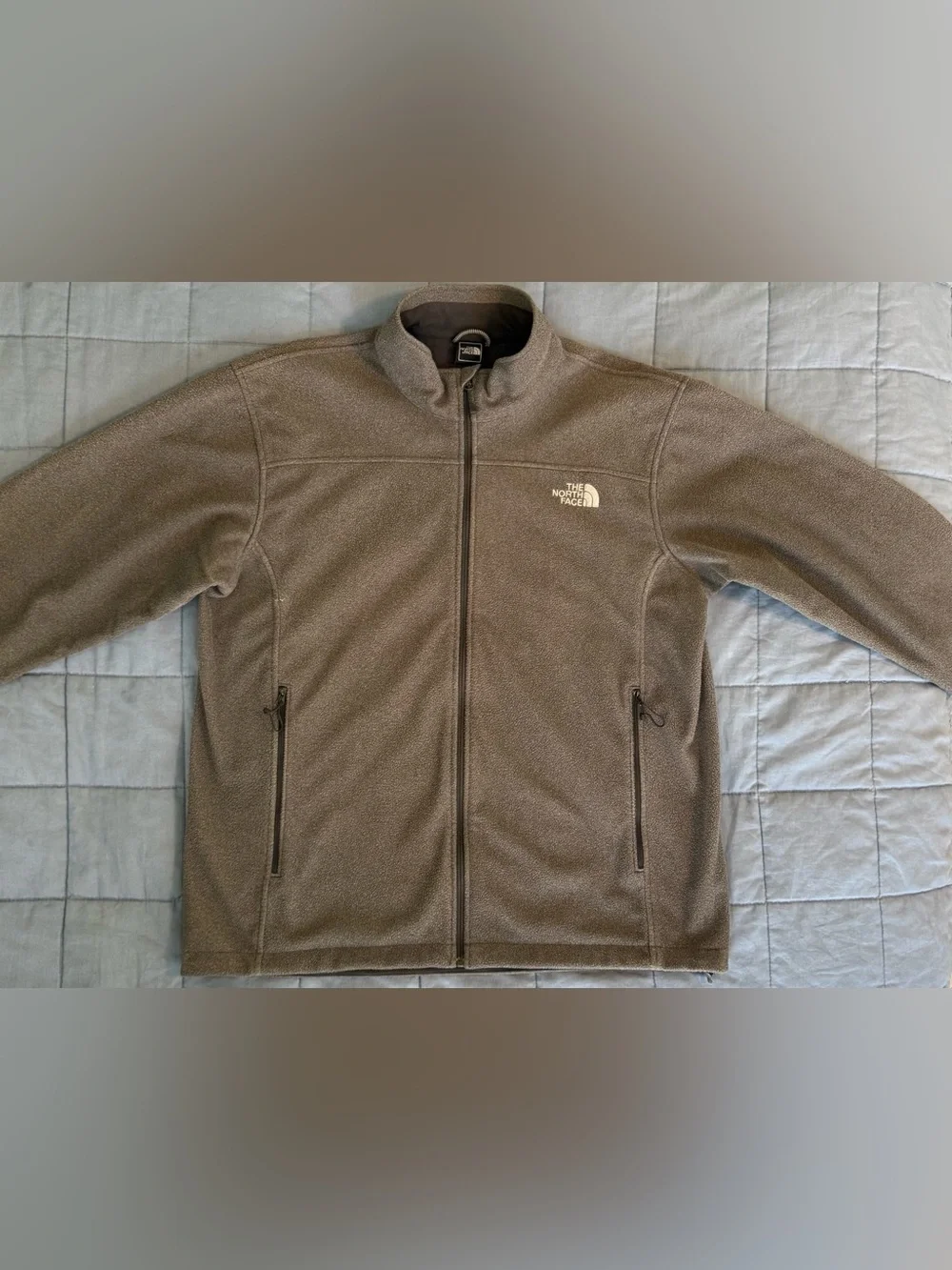 The North Face WindWall ANKU Fleece Jacket Mens XL Gray Full Zip Hiking 🥾